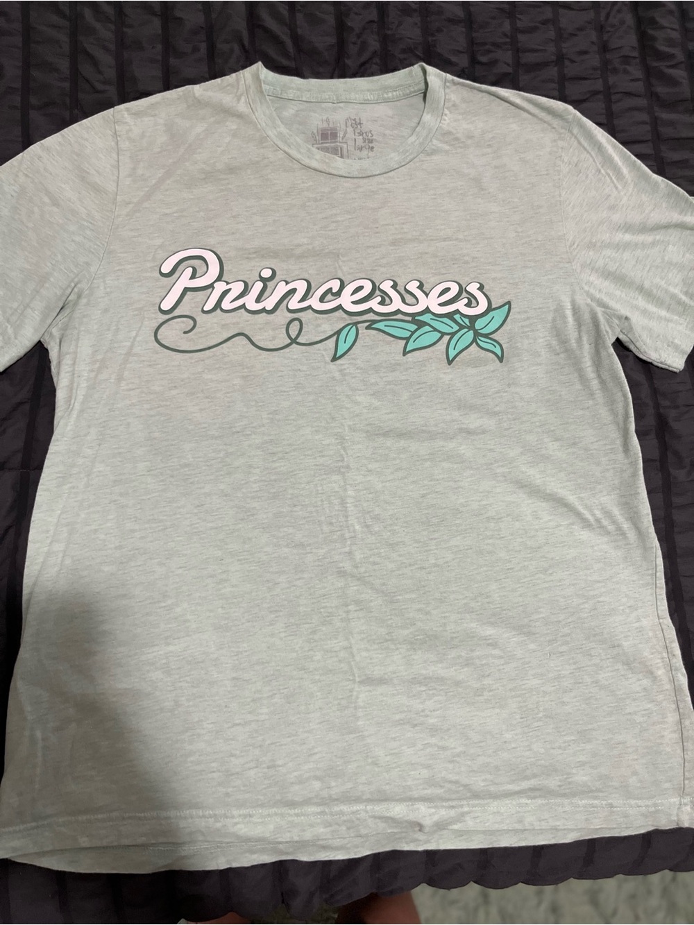 Lucky Brand 'Princesses' Graphic Tee in Light Sage and Mint